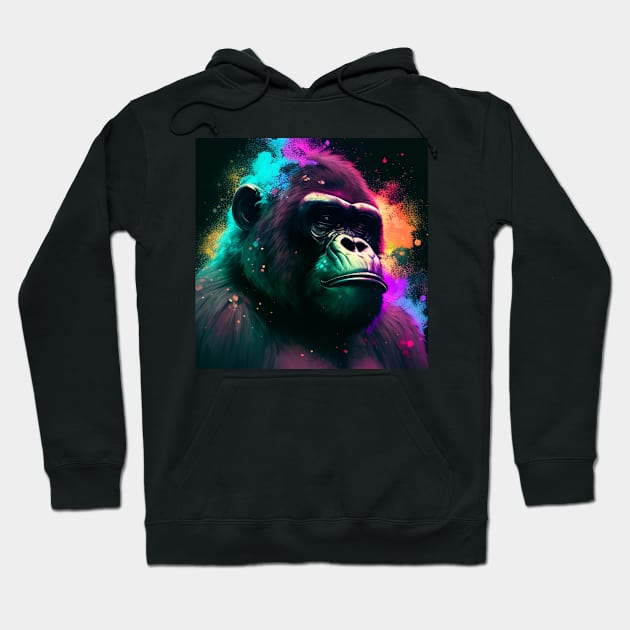 Psychadellic Gorilla 02 Hoodie by beefyart